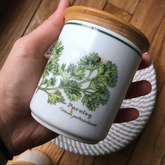 Vintage Royal Worcester Porcelain Spice Jar - Parsley - Picture 1 of 4